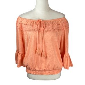 NWT J/M Sportswear long sleeve bohemian style top